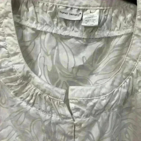 Harve Benard szL White Summer Blouse - Picture 4 of 9